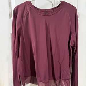 Women’s Maroon Lululemon Long Sleeve
